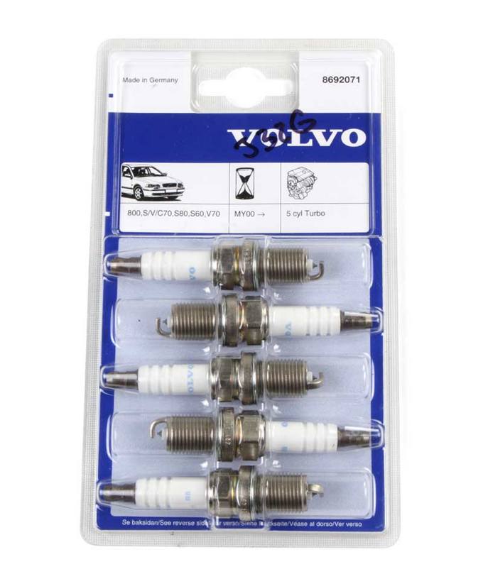 Volvo Spark Plug Set (5 Plugs) 8692071